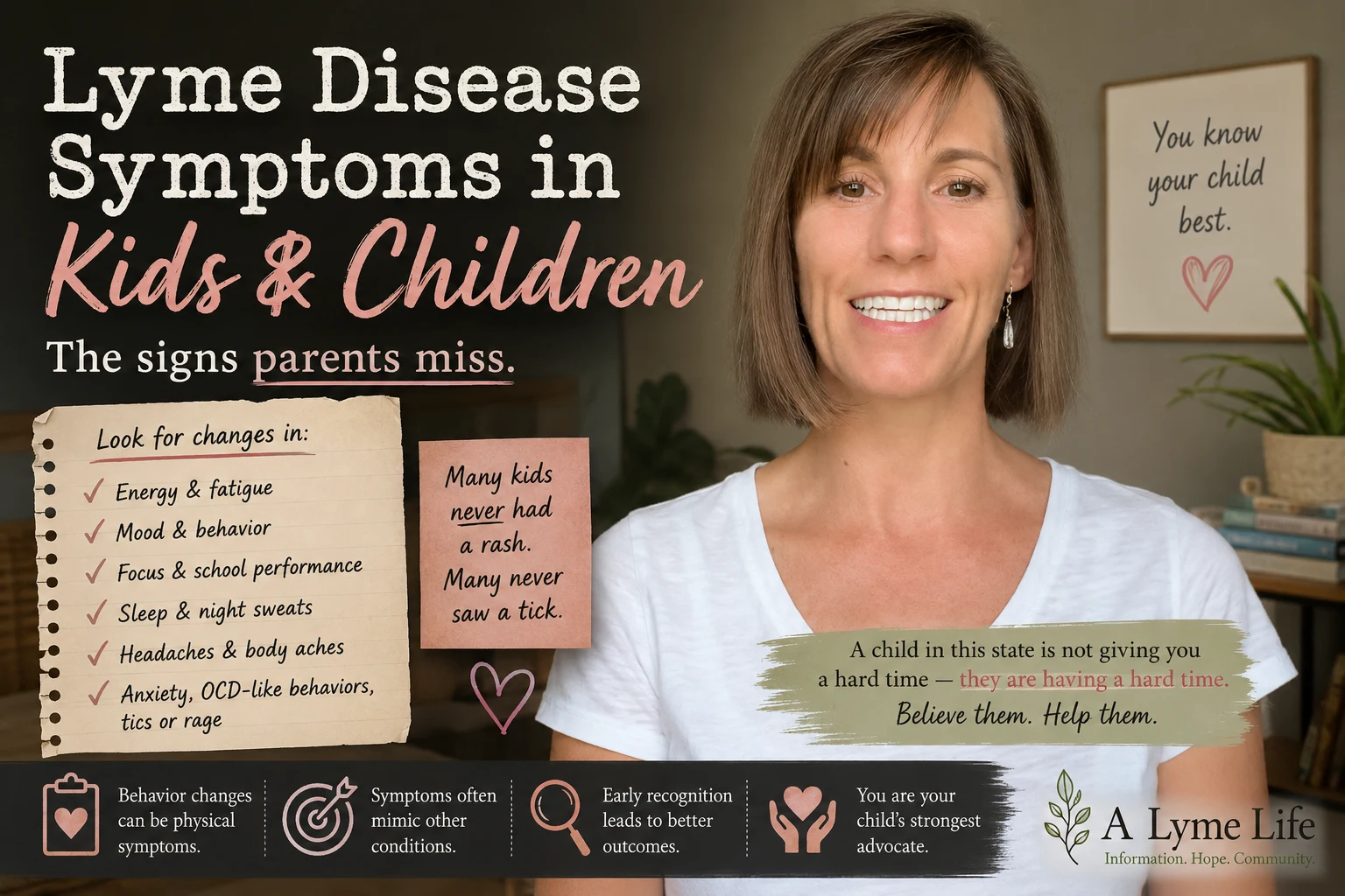 Lyme disease symptoms in children